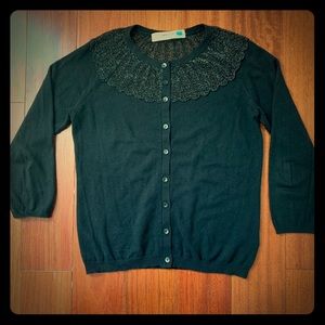 Sparrow (Anthropologie) Medium Black Cardigan